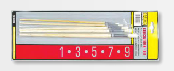 Hardy Zestaw pędzli olejnych okrągłych 5 sztuk w komplecie 0280-10-00-05