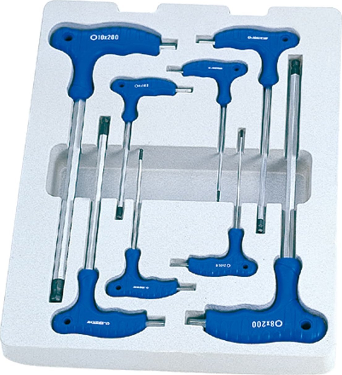 King Tony ZESTAW IMBUSÓW Z UCHWYTEM "L" 8szt. 1160 - HEX / HEX Z KULKĄ 2 - 10mm, KARTON King Tony