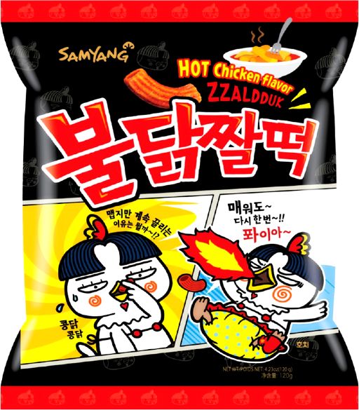 Samyang Chrupki Zzaldduk o smaku ostrego kurczaka Buldak 120g - Samyang