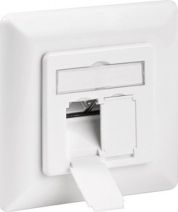 Goobay Puszka podtynkowa CAT 6 (UP) - Wersja kolorystyczna Biały