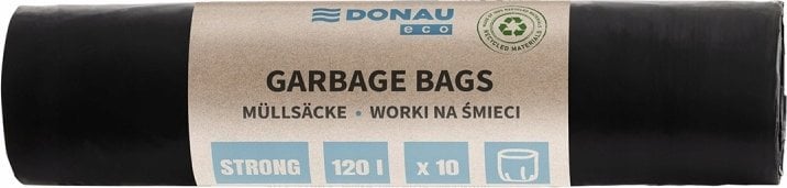Donau Worki na śmieci DONAU ECO, mocne (LDPE), 120l, 10 szt., czarne