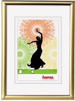 Ramka Hama Madrid 15x20, plastikowa, złota (66607)