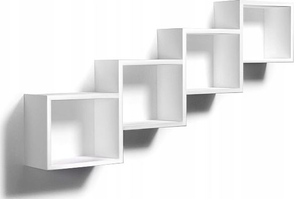 Elior Biała wisząca półka w stylu skandynawskim - Ritta