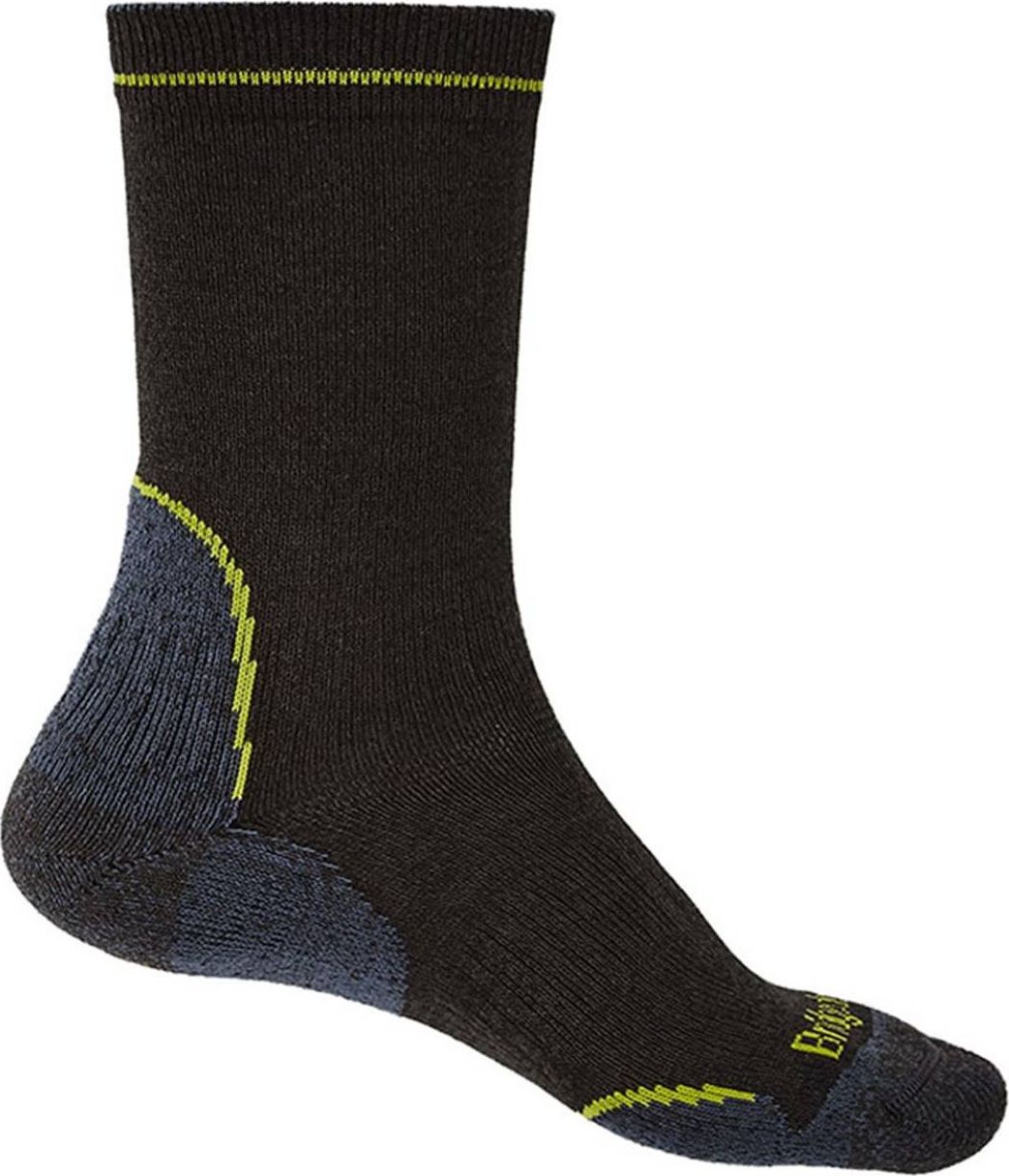 Bridgedale Skarpety trekkingowe Bridgedale Hike Lt T2 Coolmax P Boot - black/lime 36 - 39