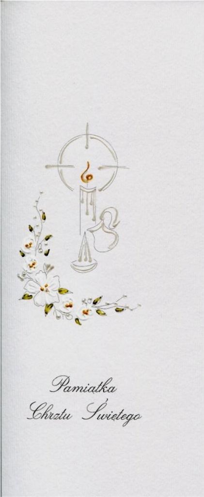 MAK Karnet Chrzest DL C14 - Świeca