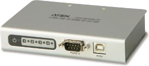 Adapter USB Aten USB - RS-232 Srebrny (UC2324-AT)