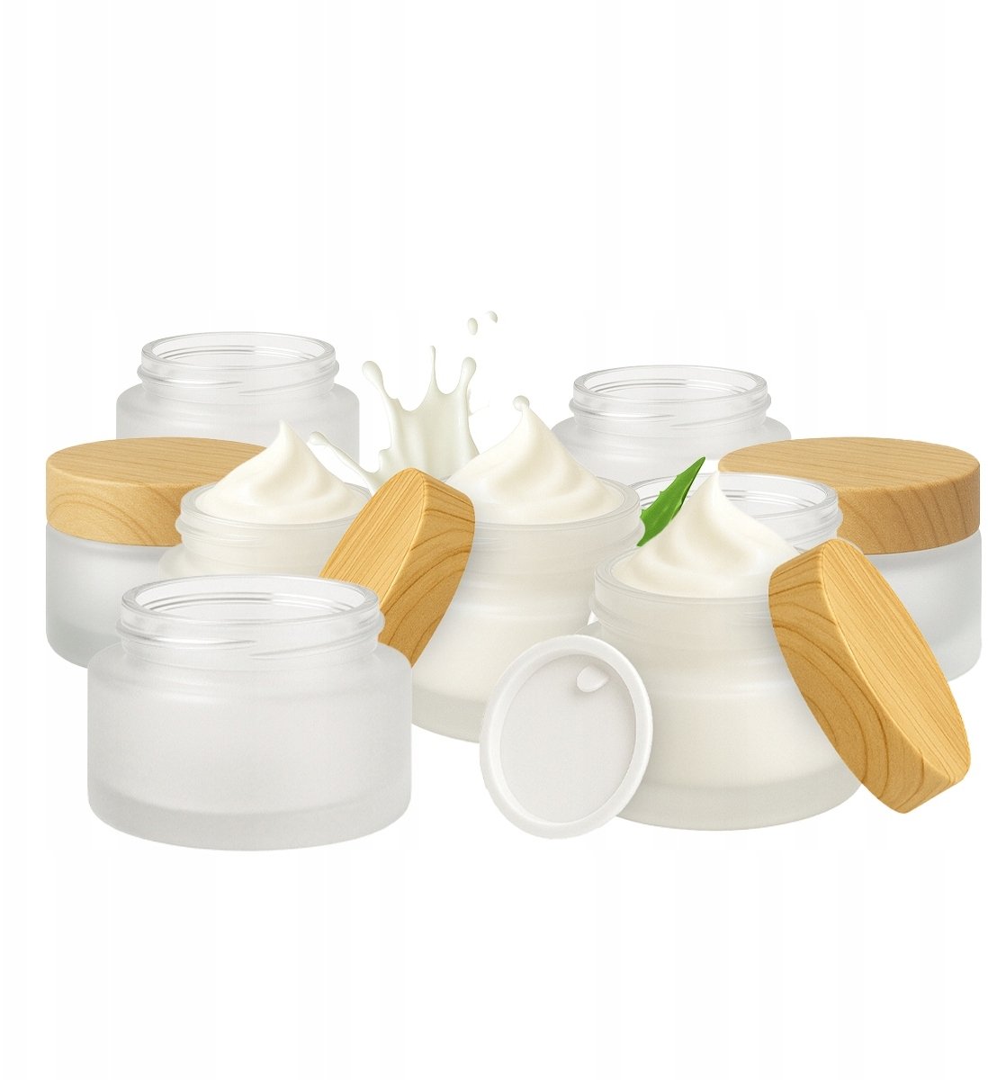 20x Słoik Szklany SZRONIONY MAT 10 g na Krem Balsam Kosmetyki Maść Słoiki