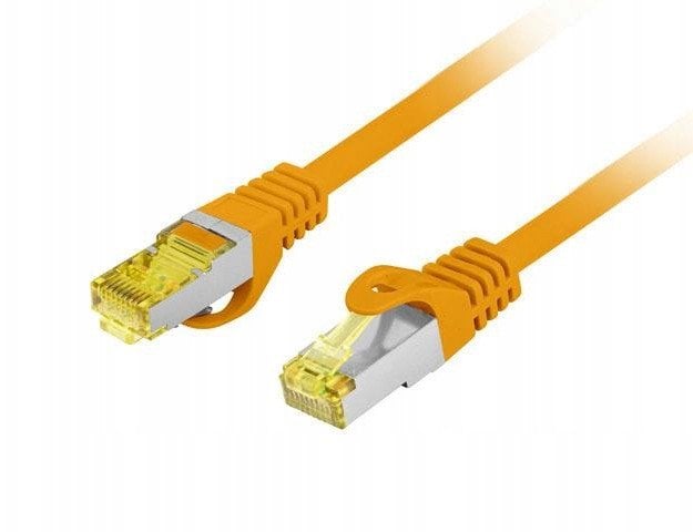 PATCHCORD KAT.6A S/FTP LSZH CU 3M POMARAŃCZOWY FLUKE PASSED LANBERG