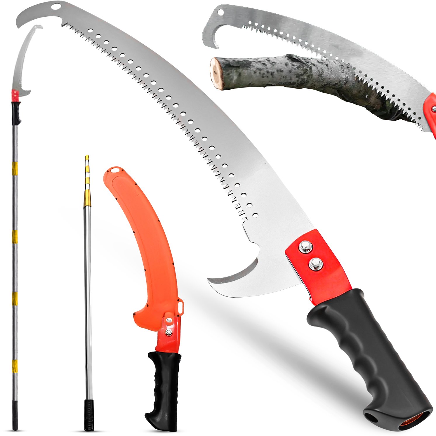 Piła ręczna ogrodowa gdo gałęzi na wysięgniku teleskopowa Heckermann 5m