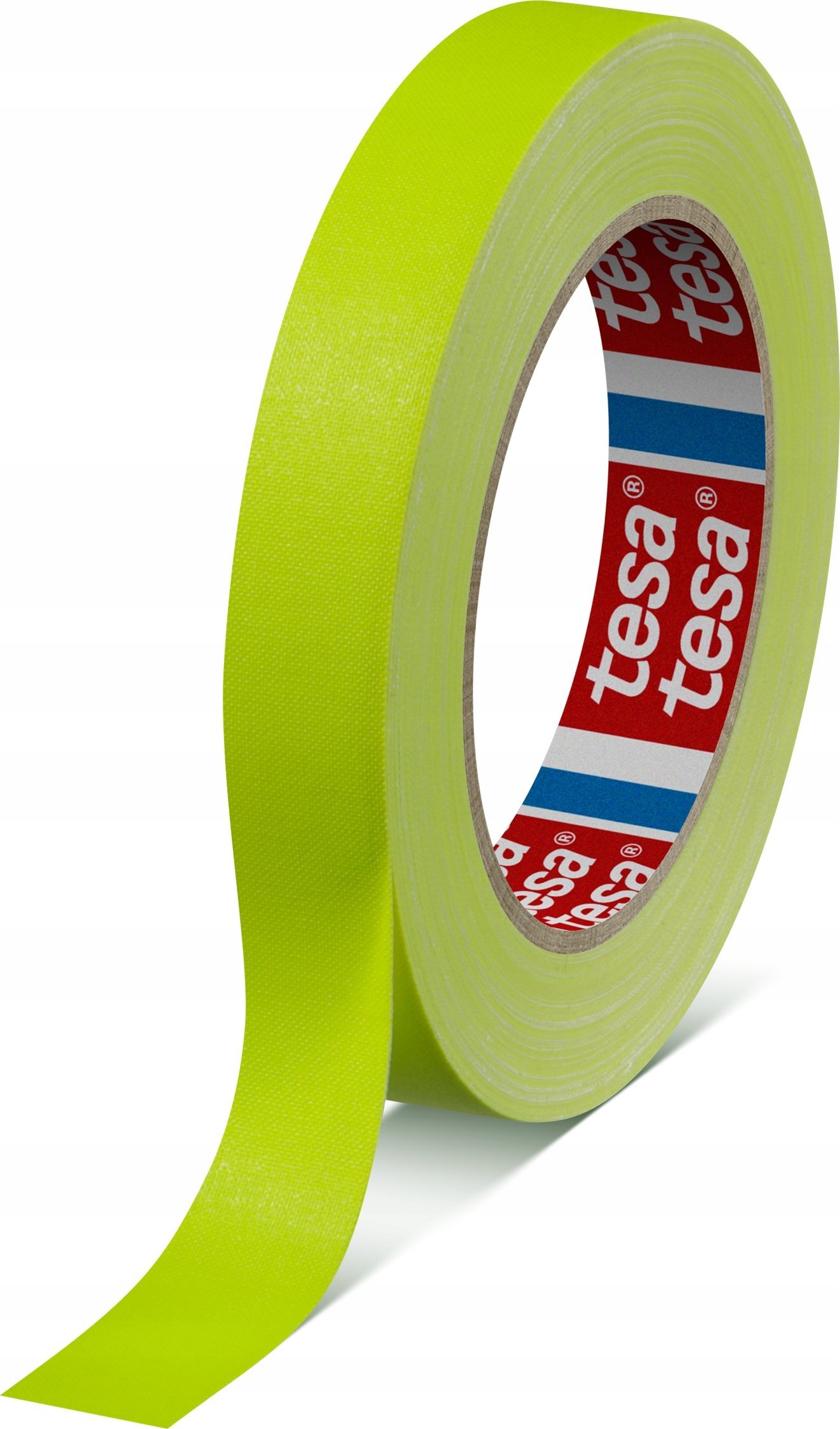 Tesa tesaband duct tape, 25m x 19mm, neon yellow