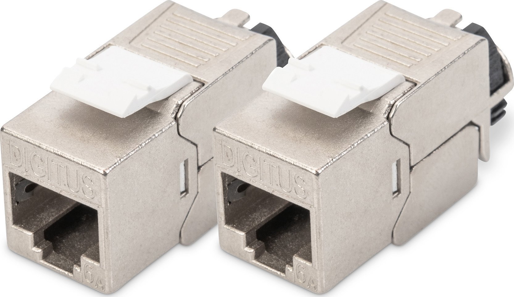 Digitus DIGITUS CAT 6A Keystone Modul,geschirmt mit Kabelmanager 2 Stk