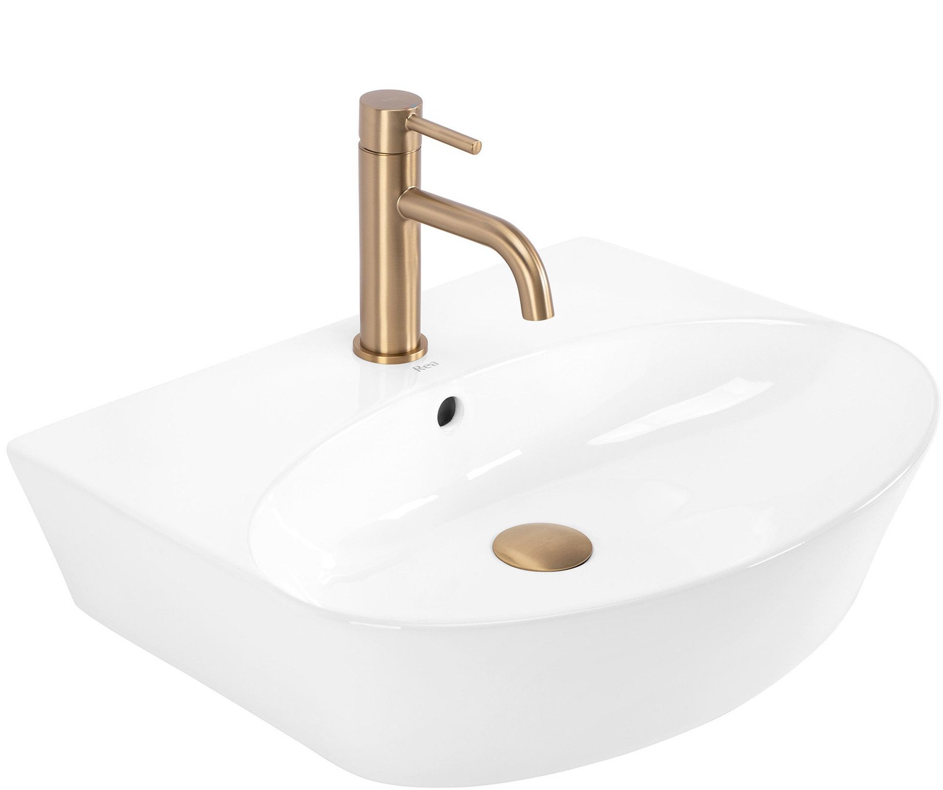 Umywalka nablatowa / ścienna Rea Kim 52
