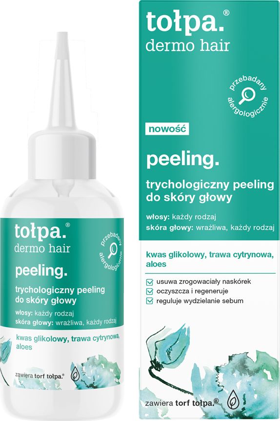 Tołpa Dermo hair peeling. Trychologiczny peeling do skóry głowy 100ml