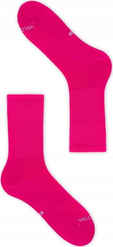 Velcredo Skarpetki kolarskie różowe na rower 45-46