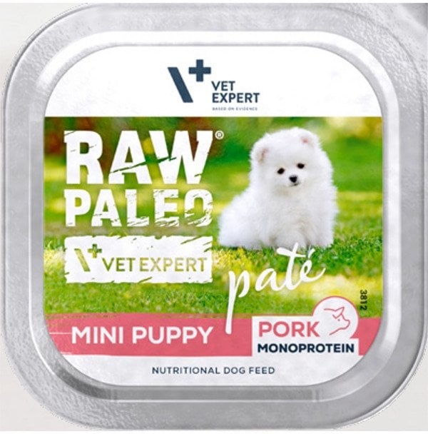 VetExpert Raw Paleo PORK Pate Mini Puppy 150g
