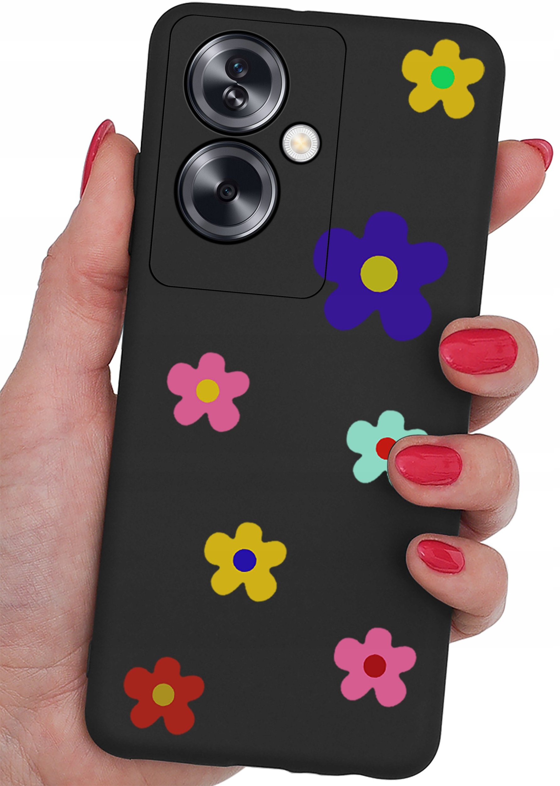 ETUI do Oppo A79 5G CASE WZORY SOFT MATT PLECKI + SZKŁO OCHRONNE 9H