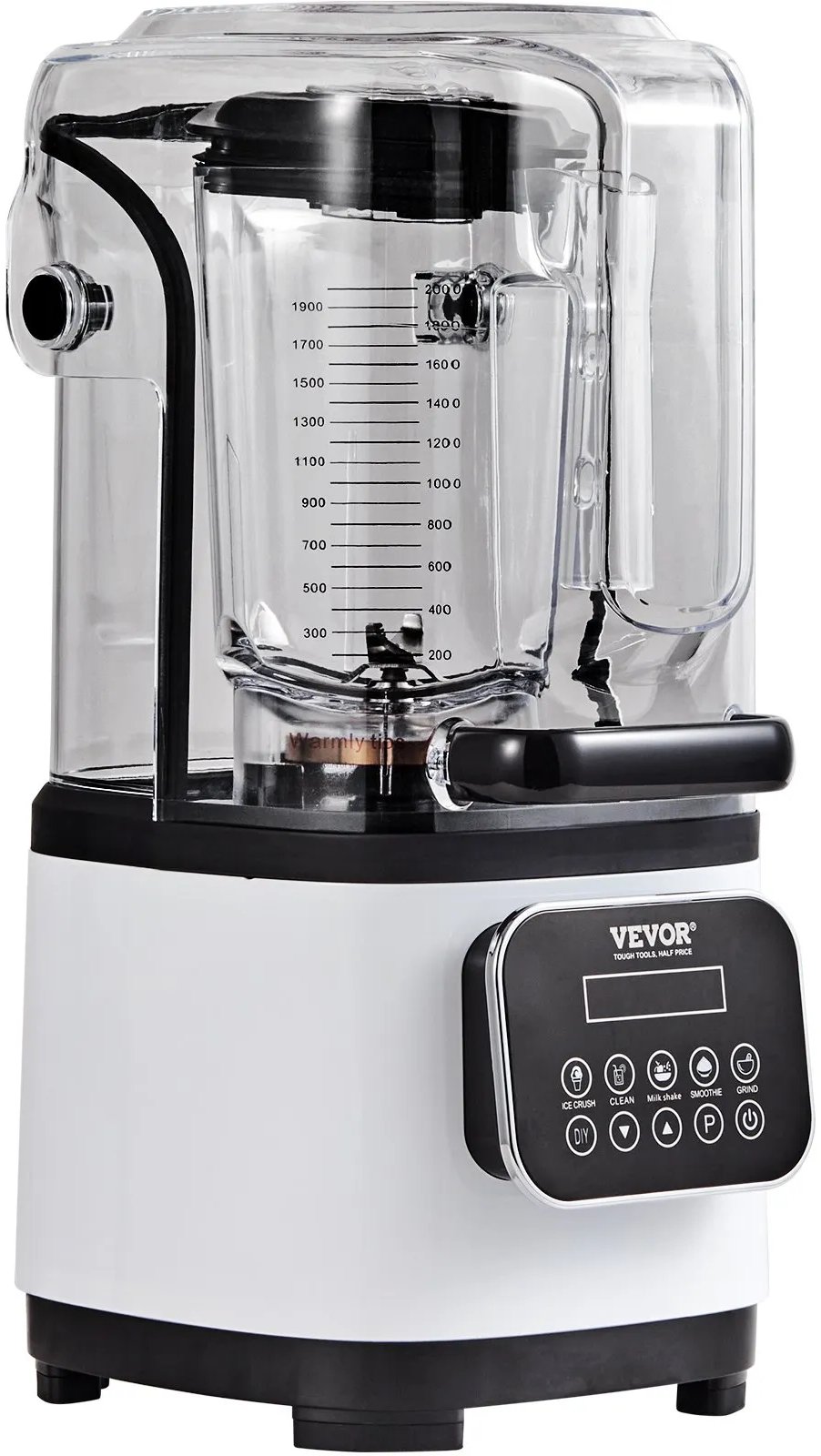 Blender gastronomiczny szary kielichowy 2l 9 biegów stalowy smoothie lód