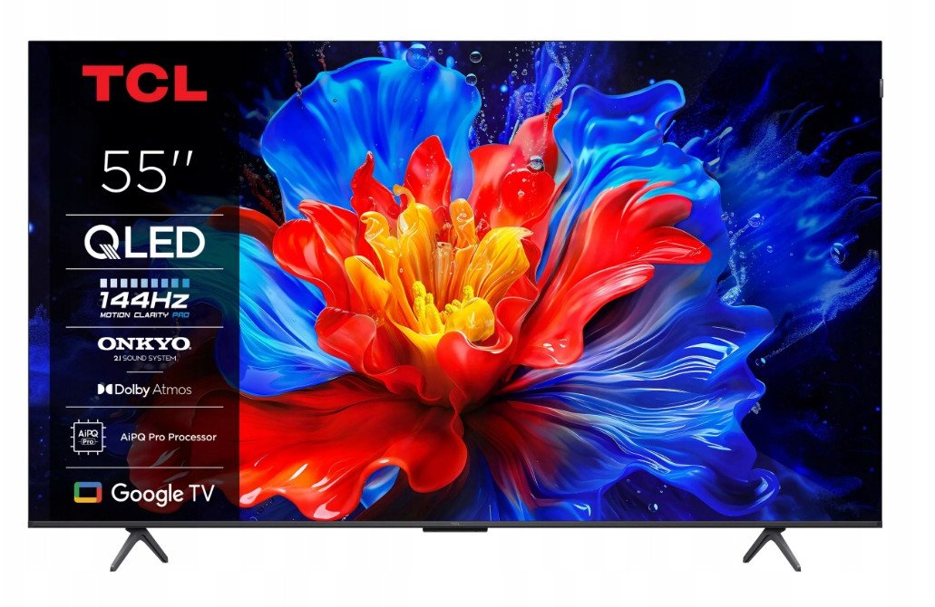 Telewizor TCL 55P81K QLED 55'' 4K Ultra HD Google TV