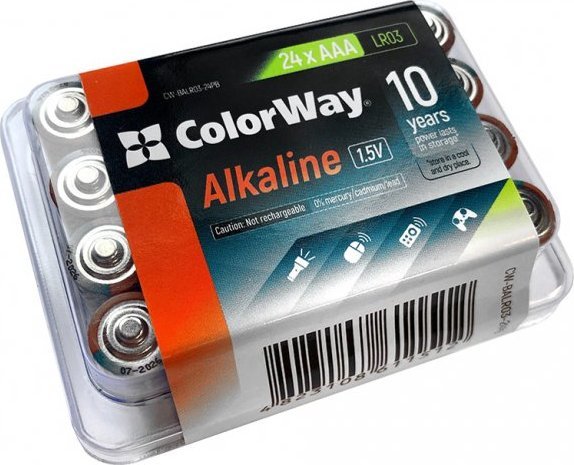 Colorway Baterie Alkaline Power Aaa, 24 Szt