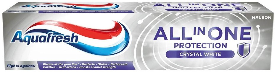 Aquafresh All In One Protection pasta do zębów z fluorkiem Crystal White 75ml