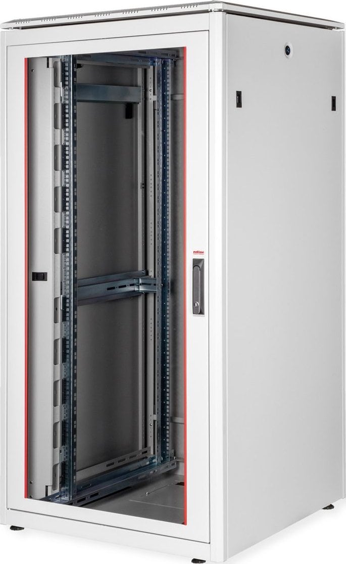 Szafa Roline ROLINE Netzwerkschrank Pro 48,26cm 19Zoll 32 HE 800x800 BxT Glast�r grau