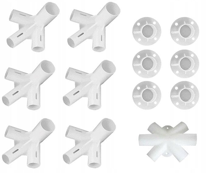 PC2 ZŁĄCZKI DO PAWILONU OGRODOWEGO SZEŚCIOKĄTNEGO ZESTAW