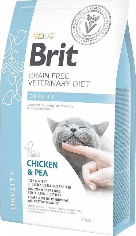 Brit Brit Grain-free Veterinary Diet Obesity - sucha karma dla kotów z nadwagą i otyłych 2 kg