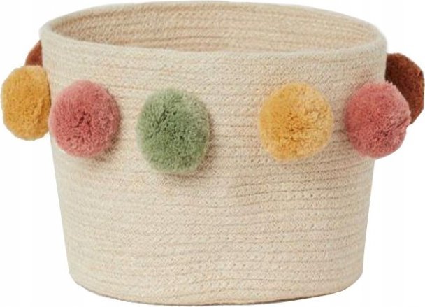Pan i Pani Gadżet Dekoracyjny Kosz Do Przechowywania Z Pomponami Na Zabawki Dla Dzieci