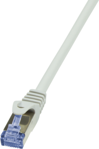 LogiLink Patchcord, CAT6A, S/FTP, PIMF, 0,25m, szary (CQ3012S)