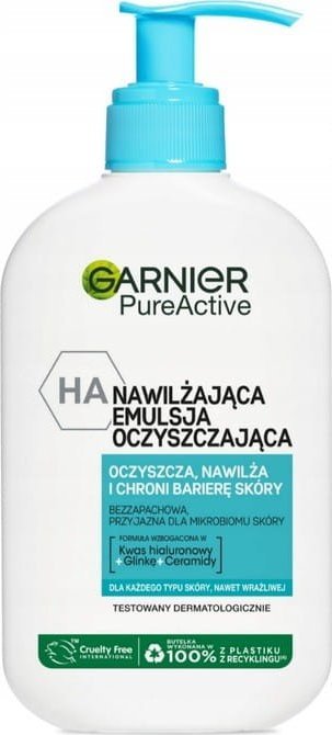 Garnier Pure Active nawilżająca emulsja oczyszczająca do twarzy 250 ml