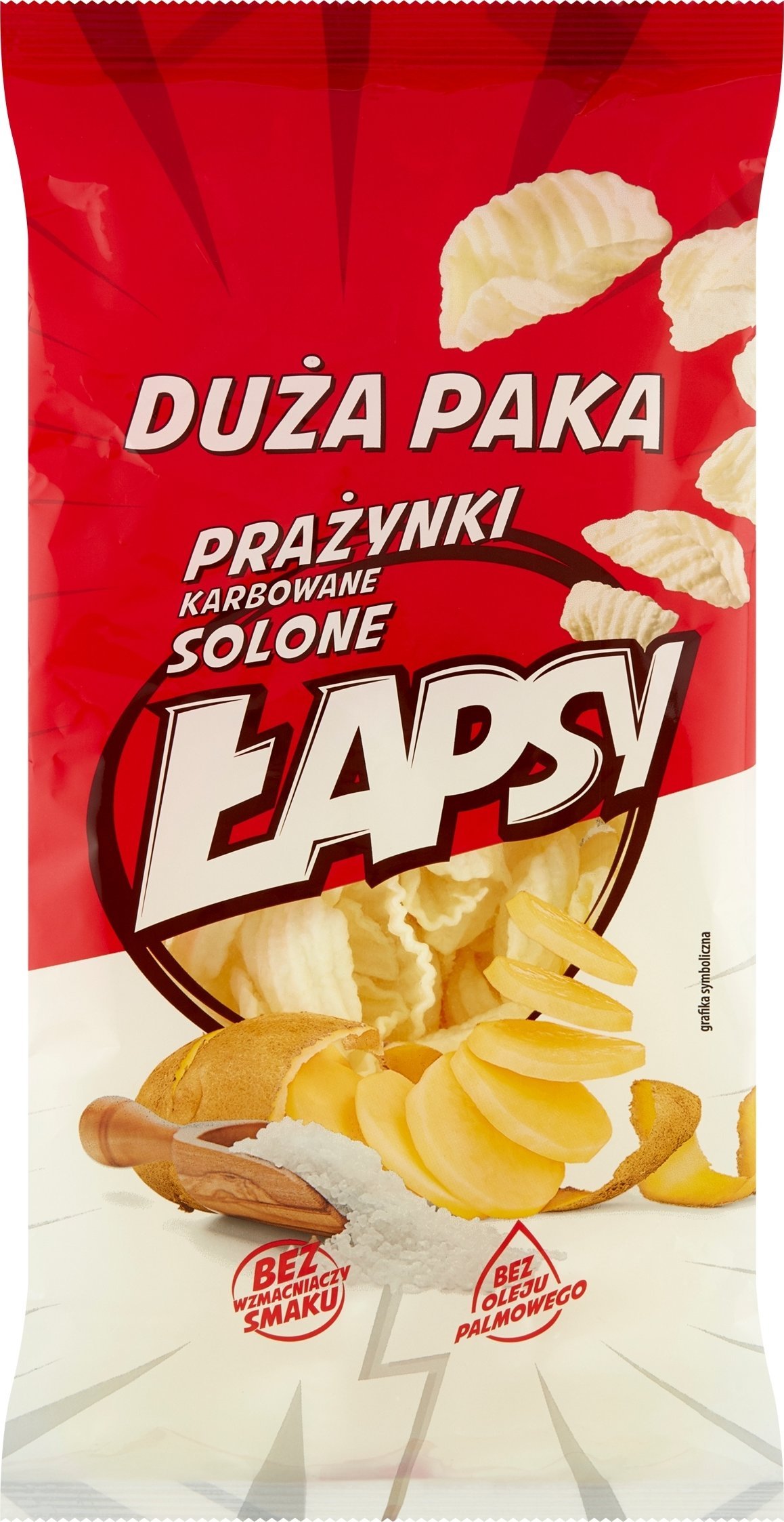 ŁAPSY PRAŻYNKI NATURALNE SOLONE 110G