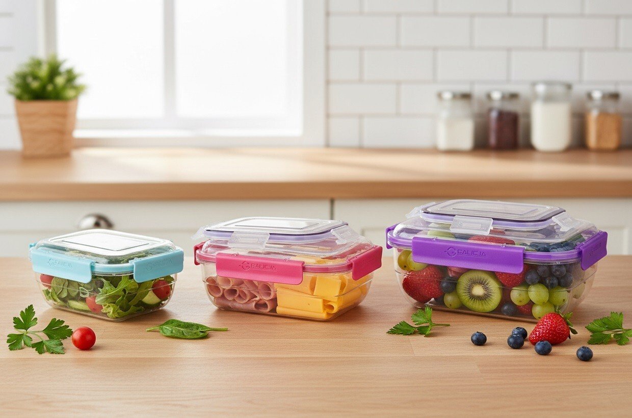 Komplet pojemników prostokątnych VIVO 3 sztuki