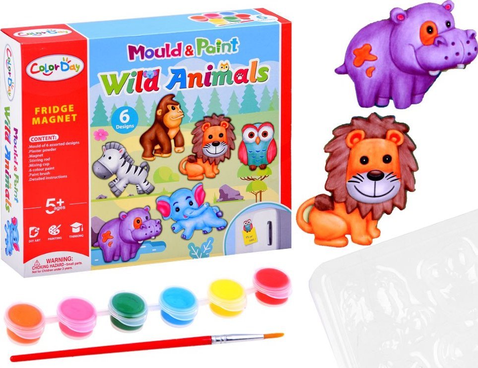 Jokomisiada Zrób magnes na lodówkę ZWIERZĘTA Safari ZA3770