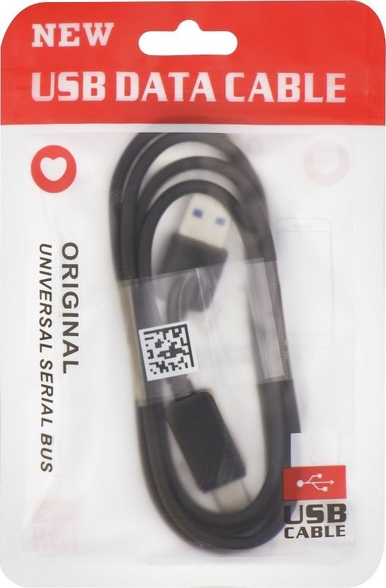 Kabel USB Partner Tele.com USB-A - USB-C 1 m Biały
