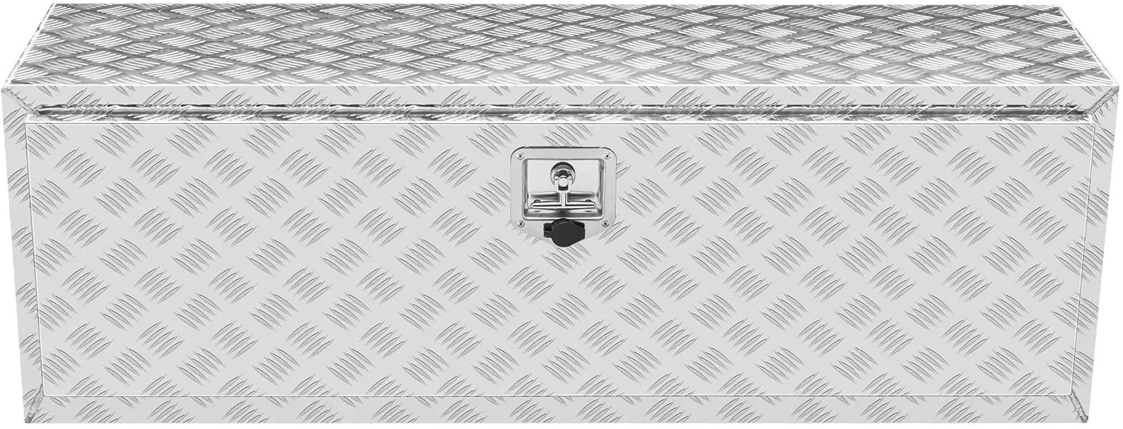 Skrzynia narzędziowa podwoziowa 121x61x61 cm aluminiowa zamykana na klucz