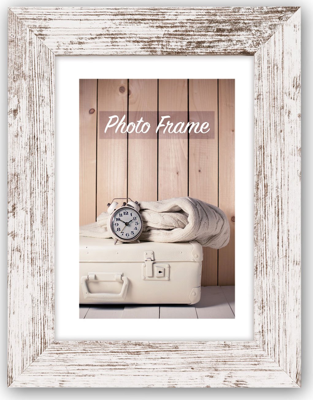 Ramka ZEP ZEP Nelson 6 white/brown 40x50 Wooden Frame V21546