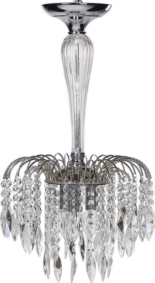 Lampa wisząca Beliani Żyrandol metalowy srebrny ORARA