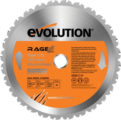 Evolution Piła widiowa TCT wielozadaniowa RAGE 355mm 36z (EVO-355-MULTI)