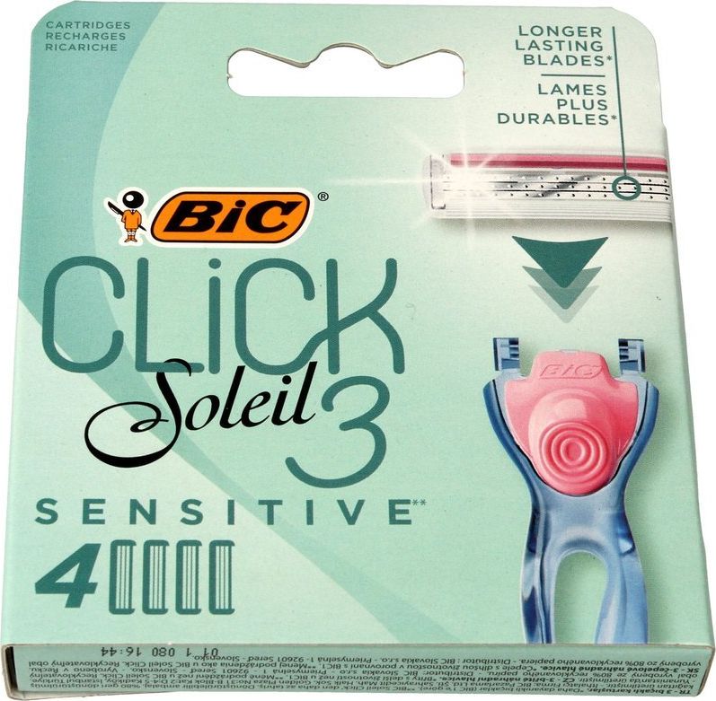 Bic bic wkłady do maszynki soleil3 sensitive 4 sztuki