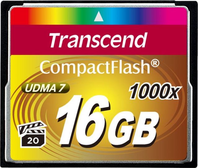 Karta Transcend 1000x Compact Flash 16 GB (TS16GCF1000)