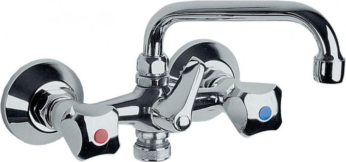 Bateria umywalkowa KFA Standard ścienna chrom (300-319-00)