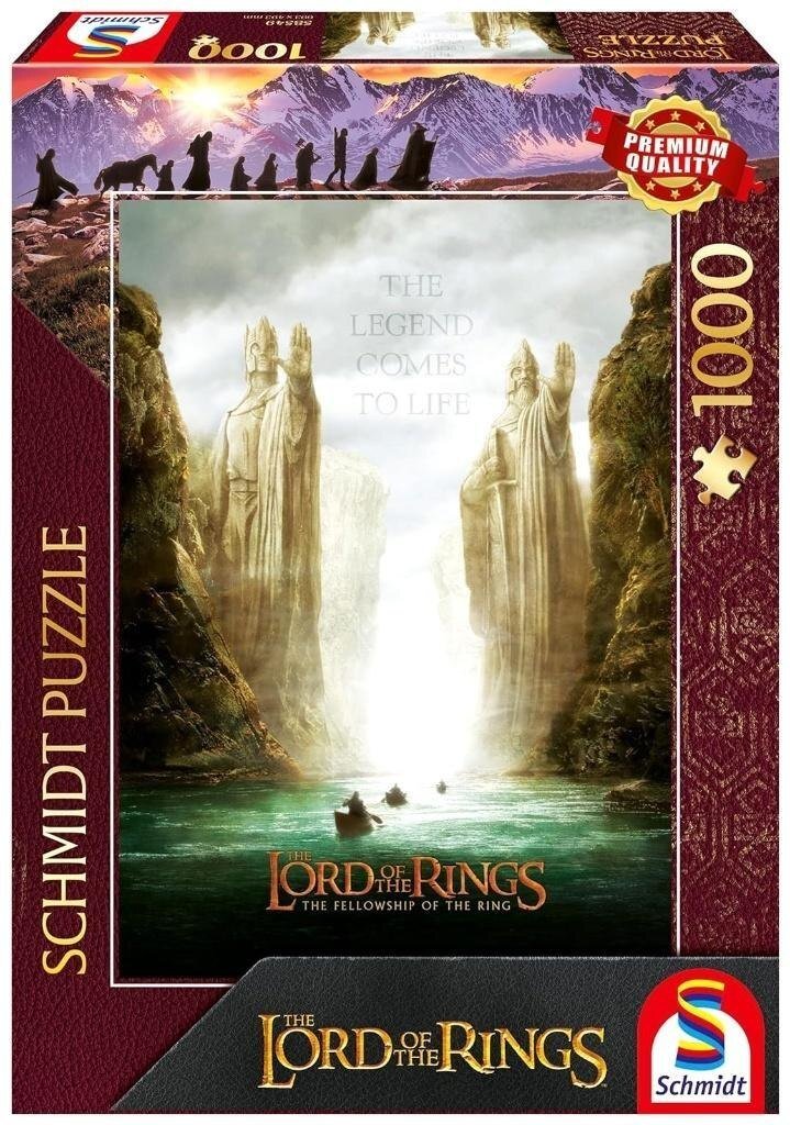 Schmidt Spiele Puzzle PQ 1000 Władca Pierścieni: Drużyna pierścieni G3