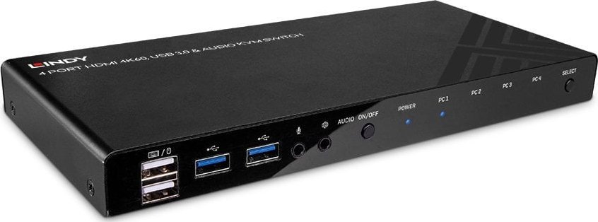 Przełącznik Lindy LINDY KVM Switch HDMI 4K60,USB3.0 & Audio 4Port
