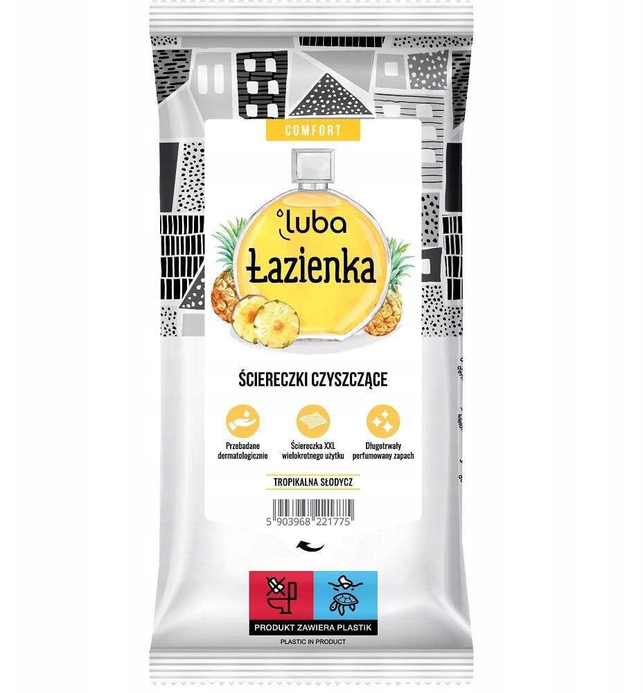 LUBA_Comfort ściereczki czyszczące do łazienki zapachowe Tropikalna Słodycz 32szt