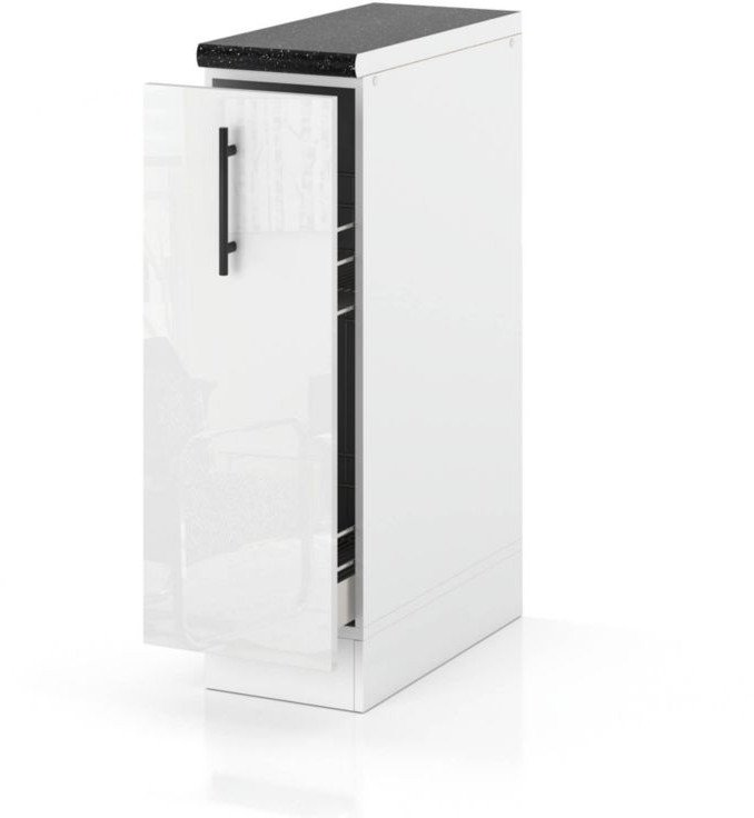 Szafka Kuchenna Stojąca Z Blatem Szafka Cargo 15cm Spremium Biały Połysk