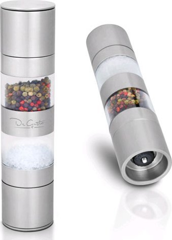 Młynek do przypraw De Gusto Młynek ręczny 2w1 podwójny do soli i pieprzu