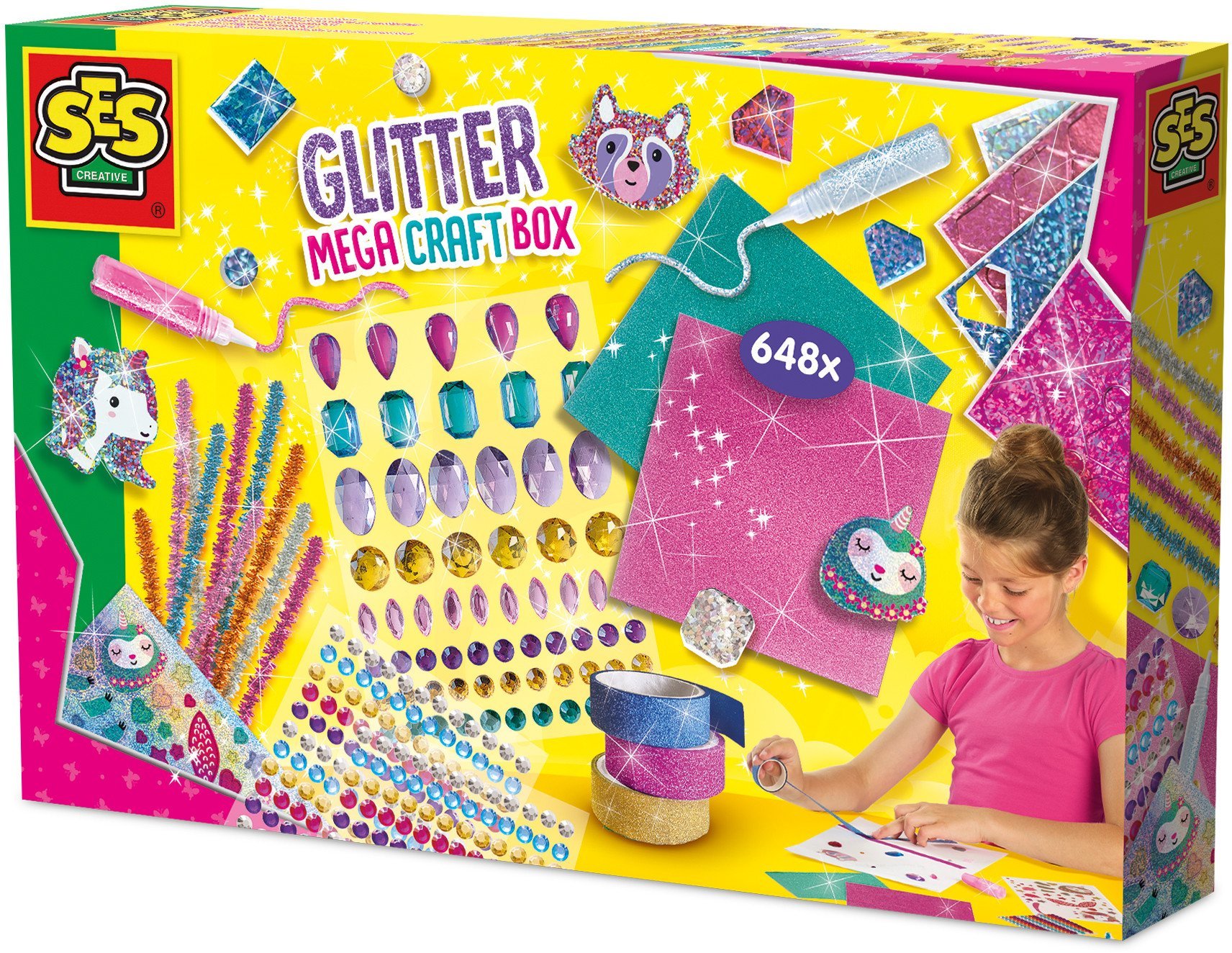 SES Mega pudełko z brokatem 14139 41394