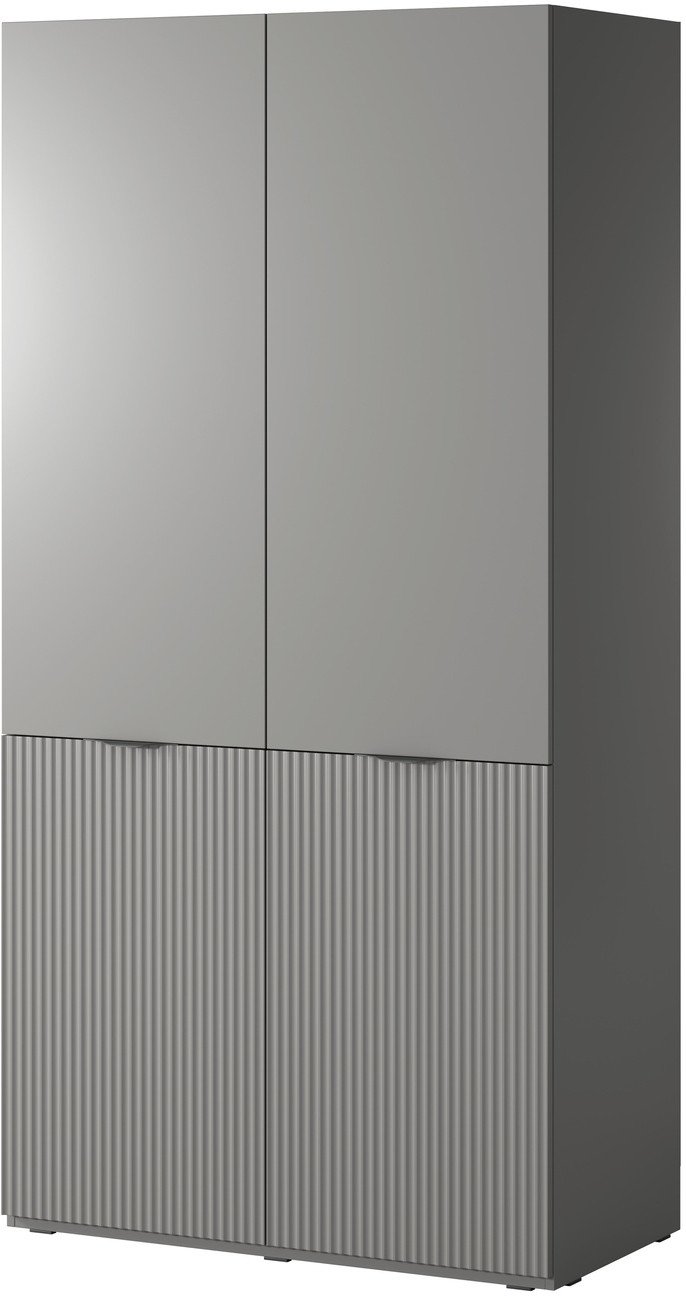 Szafa dwudrzwiowa Zen w kolorze Szarym