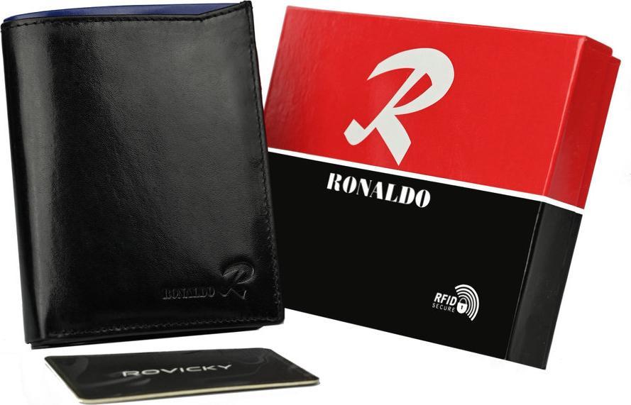 Pierre Andreus Skórzany portfel z antykradzieżowym zabezpieczeniem Ronaldo NoSize