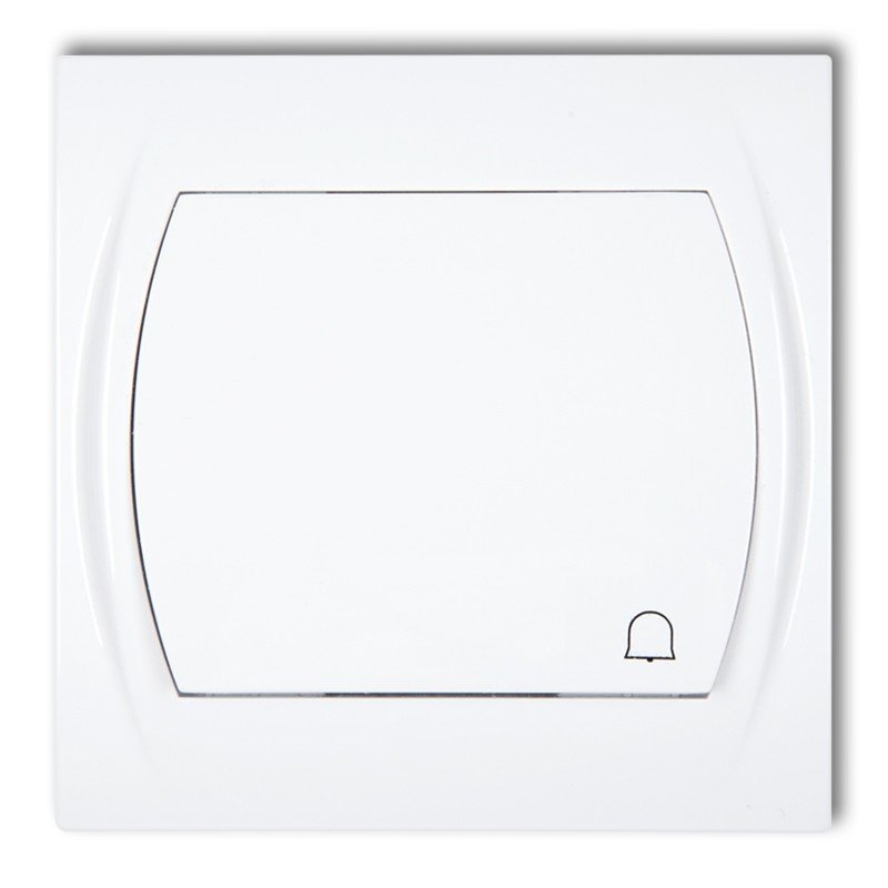 Karlik Logo przycisk dzwonek biały (LWP-4)